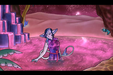 Halfbody (complex bg)