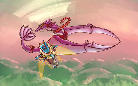 Fullbody (simple bg +1 char.)