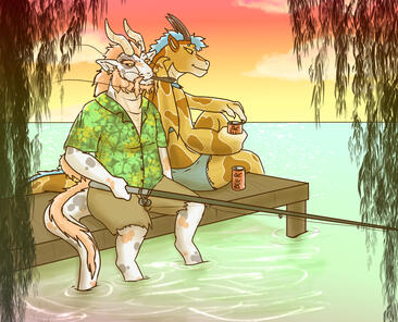 Fullbody (complex bg +1 char.)