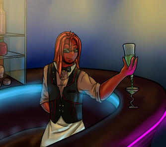 Full shaded, complex bg