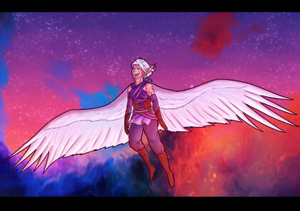 Full shaded, simple bg