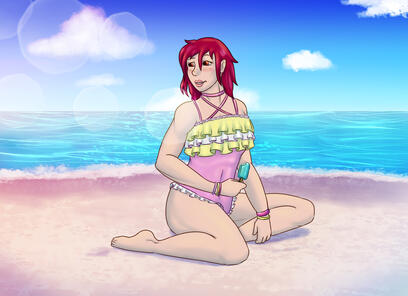 Full shaded, complex bg