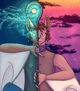 Full shaded, simple bg